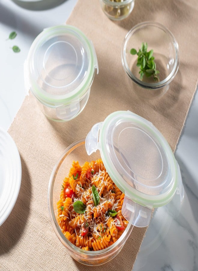 جايبي بلس جاي بي بلس كلارو وعاء تخزين زجاجي دائري شفاف سعة 950 مل (عبوة من قطعة واحدة) - Image 2